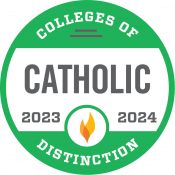 2023-2024 Catholic College of Distinction Badge