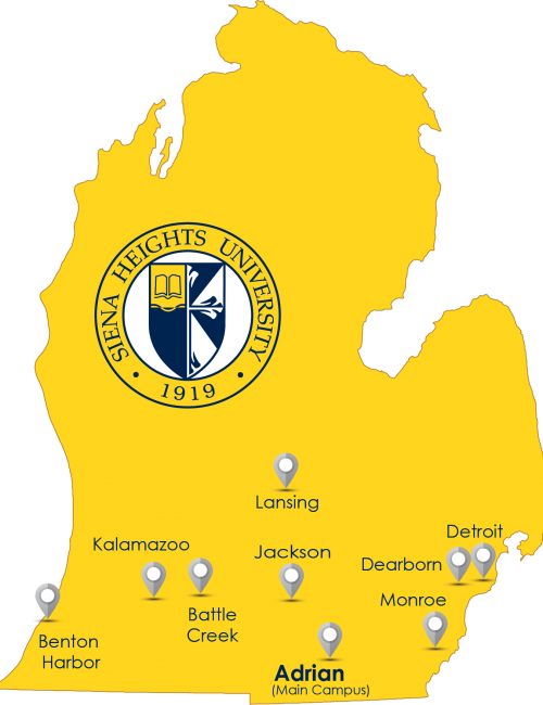 Locations Siena Heights University